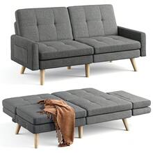 Sofa Bed Set - Dark Grey - View 1