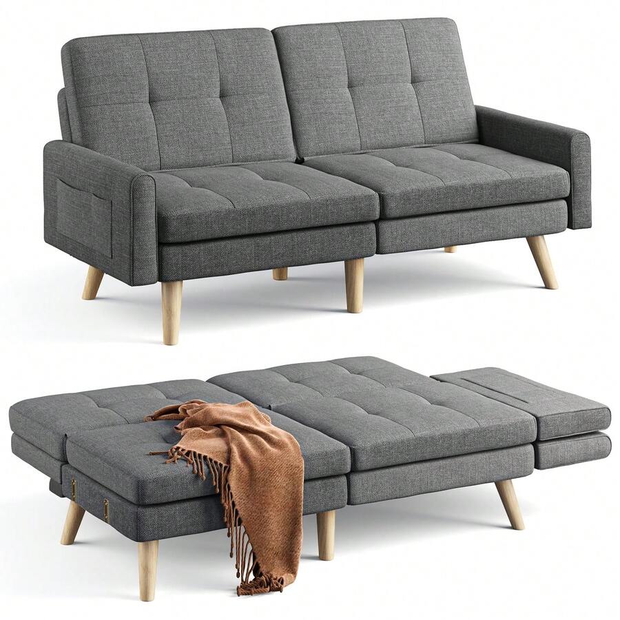 Sofa Bed Set - Dark Grey - View 1