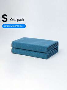 1 pièce Serviette de lavage de voiture en polaire de corail épaisse et absorbante, chiffon de nettoyage de voiture à double face séchage rapide