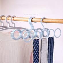 4 Packs Scarf Hanger Holder Scarf Storage Organizer For Ties Belts Socks, Ring Hole Slots For Space Saving, Multiple Purpose Tie Belt Rack Organizer