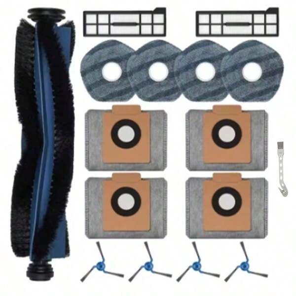 For Eufy X10 Pro Omni Vacuum Cleaner Accessories Roller Main Side Brush HEPA Filter Mop Pad Dust Bag Rag Cloth Spare Parts Replacement Kits