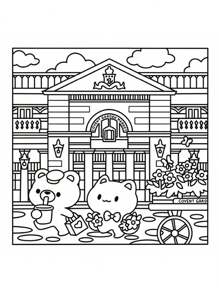 1pc CUTE LONDON Cute Illustration Coloring Book, Puzzle Stress Relief, Adult Coloring Book, Street Shopping In London, Taking Photos And Other Pictures, The Pattern Is Exhaust And The Lines Are Clear, Coloring Book, Graduation Season, Children's Birthday Gift School Supplies,Back To School