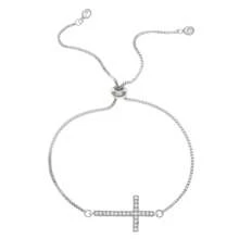 1pc Cross Bracelet, Gold & Silver Tone