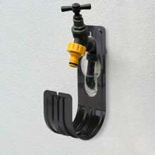 Portable Wall Mounted Hose Holder - Expandable Garden Hose Hanger For Outside Yard Water Hose