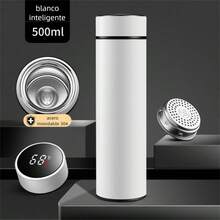 Termo digital LED con pantalla de temperatura, acero inoxidable 304, con aislamiento al vacío(Blanco) - Blanco - Ver 8