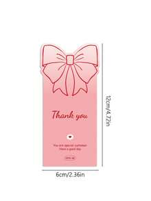 50Pcs Thank You Stickers For Small Business Gift Box Packaging Sticker Decorate Seal Label - Pink - View 6