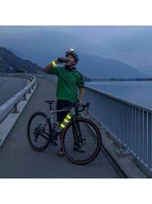 30*3cm Cinta reflectante de PVC, Cinta reflectante mágica, Cinturón reflectante de cinta mágica, Cinturón reflectante, Muñequera reflectante para corredores y ciclistas, Adecuado para fiestas y festivales