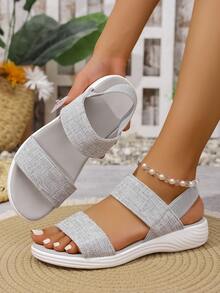 Women's Non-Slip Breathable Elastic Sport Sandals - Grey - View 2