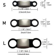 21 Pcs Blank Slide On Silent Pet ID Tags Blank S M L Quiet ChewProof Pet Collar Tag Stainless Steel Silicone Dog Cat Pets Name Tag L Black - màu đen - Xem 5
