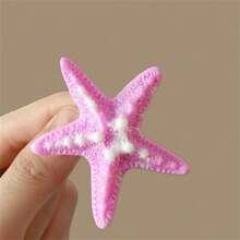 1 Peça Presilha de Cabelo com Desenho de Estrela do Mar, Presilha de Cabelo da Praia para Mulheres, Acessório de Cabelo da Praia