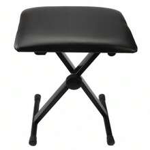 Adjustable Folding Piano Bench Seat Lift Folding Piano Bench Piano Bench / Electronic Piano Bench - 黑色 - 查看 2