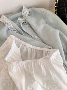 1件芭蕾舞风格蕾丝中长裙，多功能迷你裙，多层设计，可遮盖臀部和裙摆 - 彩色 - 查看 6