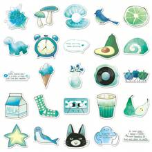 100 piezas de pegatinas originales de la serie de sal, pintadas a mano, con estética de vinilo para scrapbooking, diarios, parachoques, monopatines, botellas de agua, dibujos animados, cascos de seguridad, automóviles y calcomanías