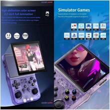 Consolă de jocuri portabilă R36S retro cu jocuri clasice încorporate de 64G, ecran IPS de 3,5 inch, baterie de 3500mAh, mini consolă video retro portabilă, joystick-uri 3D duale