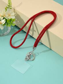 1 pieza Cordón multicolor con cristales de rhinestone - Correa de nylon con broche metálico, elegante y brillante llavero para identificación y teléfono, adecuado para oficina, maestro, estudiante (7 colores: Mezclado/Gris/Rosa/Azul/Negro)