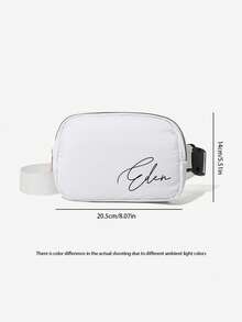 DIY Customizable White Jumpsuit Waist Bag, Fashionable Item, Classic Multi-Functional. This Waterproof Multi-Functional Crossbody Bag Keeps Your Jumpsuit Stylish And Tidy! A Great Gift For Family And Friends. - White - View 7