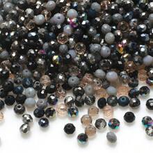 200 piezas de cuentas redondas de vidrio verde de 4mm para hacer joyas y manualidades DIY