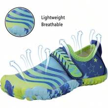 Shoes Barefoot Aqua Socks Outdoor Indoor Quick Dry Sandals Lightweight Slip On Walking Sneakers Beach Pool Swim (Little/Big) - 藍色 - 查看 2