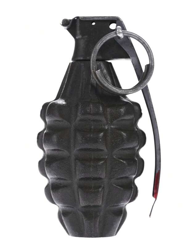 Antguru Game Same Style 3D Grenade Sticker, Reusable Adhesive PVC Wall Decals For Laptop, Furniture, Cups, 1:1 Realistic Weapon Grenade Design, Military Lover Home Decor, Kids Room, Car Body, Computer Stickers, Multiple Decoration Needs
