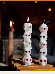 3 Stücke einzigartiger Finger, Kürbis und Schädel duftender Kerzen Set, 3 verschiedene Düfte, toll für Halloween, aromatische Heim-Dekoration, kreativ handgefertigte lang-stämmige duftende Kerzen