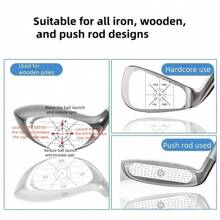 6 piezas Adhesivos de cinta de impacto para palos de golf, marcas de swing autoadhesivos para conductores, hierros y putters, ayuda de entrenamiento