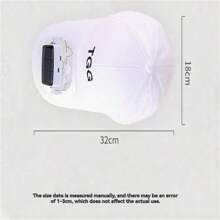 Solar Powered Fan Sunshade Hat, Dual Power Supply, Portable, Versatile, Unisex Summer Outdoor Beach Sun Protection Creative Baseball Cap