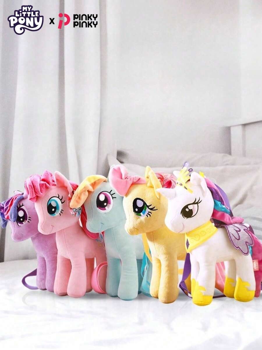 MY LITTLE PONY Girls' Unicorn-Shaped Crossbody Bag,Cute Storage Bag Shoulder Bag Commuter Bag Pinkie Pie Twilight Sparkle Rarity For Outing Halloween Christmas Party Birthday Gift For Women & College Students & White-Collar Workers - Multicolor - View 1