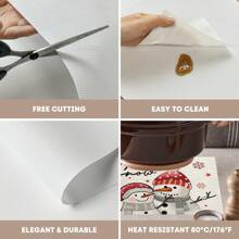 4/6 Stücke Weihnachtsbaum Tischsets, mit roten, weißen und karierten Mustern, robustes Material, geeignet für Küche, Esszimmer, Innen-/Außen Feiertagsdekoration, Thanksgiving und Weihnachten