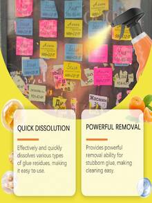 jakehoe 120ml Multi-Purpose Adhesive Remover, Cleans Adhesive, Sticky Notes, Double-Sided Tape Residue Without Leaving Marks