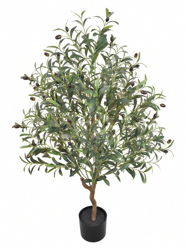 1PC 47.24Inch Artificial Olive Tree Large Olive Potted Plant Used For Housewarming Gifts Indoor And Outdoor Home Living Room Office Floor Decoration Simulation Tree ﻿