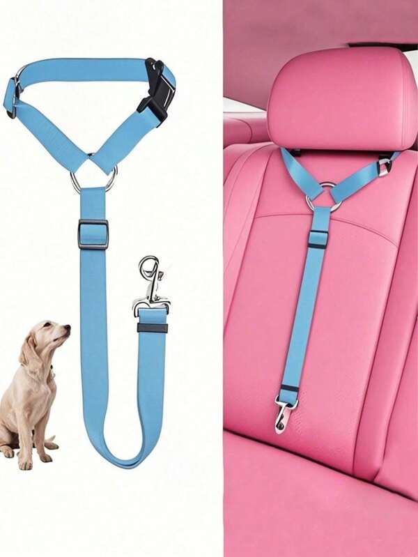 1/2 Pcs Adjustable Retractable Car Safety Leash For Pets, Applicable For Small/Medium/Large Dogs Or Cats, Ensure Safety Of Your Large Dogs, Pet Accessories