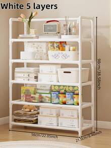 1件【2025畅销款】多层收纳架，宿舍必备节省空间家居收纳架|浴室、厨房、卧室多功能搁架单元 - 彩色 - 查看 8