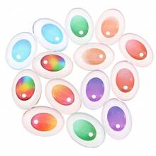 10pcs (5pairs) 18x25mm Oval Glass Crystal Eyes Flat Bottom Stuffed Eyeball Doll Accessory DIY Crafts Gift Animal Eyes Doll Making