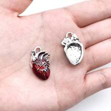 6/12/20 Stücke 26x15mm Vintage Charm Emaille Sarg Anhänger Halskette Kette Dekoration DIY Schmuckherstellung Zubehör Weihnachten