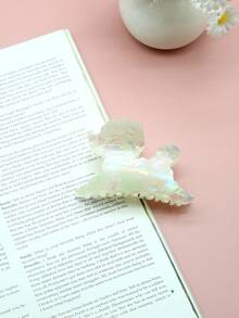 1 件复古法式亚克力狗和鲨鱼爪发夹，优雅高品质设计，适合日常佩戴和聚会时尚发饰动物爪夹波西米亚风发夹 - 彩色 - 查看 6