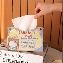 Sanrio صندوق مناديل جلدي مقاوم للماء من هالو كيتي سانريو، صندوق مناديل، حامل مناديل، حامل مناديل المائدة، صندوق مناديل المطبخ، صندوق مناديل ديكور المنزل، صندوق مناديل مقاوم للماء للحمام، ديكور العطلات، ديكور الغرفة، ديكور الزفاف، صندوق تخزين، أدوات منزلية، حفلة عائلية في العطلات