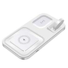 兼容三星的无线充电器：三合一无线快速充电站，兼容三星 Galaxy Watch Ultra 8/7/6/5/4/3 Pro/Classic 和 Galaxy Buds - 充电底座支架，兼容三星 S25/S24 Ultra/S23/S22/S21/Note Z 折叠/翻盖安卓手机 - 彩色 - 查看 11