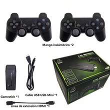 TUNKE Consola de Juegos Retro Plug and Play con Controladores inalámbricos duales Salida 4K 2.4G HD Game Arcade PS1 Dual Handle Home TV 10000 Games Admite 25 Idiomas - Negro - Ver 9