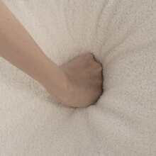 Nivtlpre Modern 86.6" Teddy Fabric Sofa – Ultra-Comfy, Washable & Space-Saving For Living Room, Office & More - Màu be - Xem 10