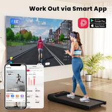 Flat Walking Treadmill 2.5HP Motor 1-6km/H Speed Anti-Slip Shock Absorption Portable Treadmill For Home Office Exercise Machine - View 3