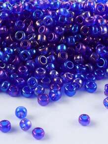 GO2CJBEADS 10 جرام جودة جيدة من حبيبات الزجاج الشفافة بقياس 2 ملم بألوان نمط لتصنيع المجوهرات