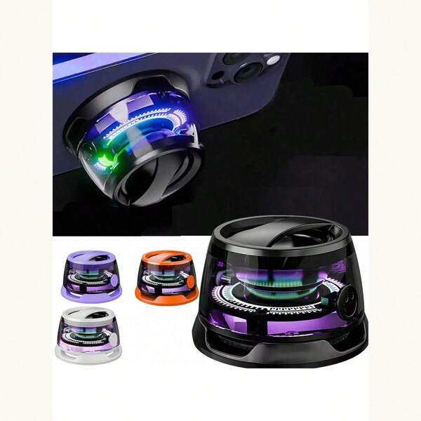 Mini Magnetic Wireless Bluetooth Stand Subwoofer Waterproof Color RGB Light Small Speaker Outdoor Portable Bluetooth Speaker Desktop Mini Play Speaker Suitable For Camping Parties Desks