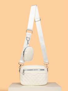 Mini sac carré matelassé pour hommes avec porte-monnaie, sac à main, sac à bandoulière, sac de sport pour étudiant, sac d'école multifonctionnel. Sac à bandoulière pour étudiant, sac de messager pour la rentrée scolaire. Articles essentiels de mode pour hommes, petit sac pour hommes, sac de corps pour hommes, pochette pour téléphone