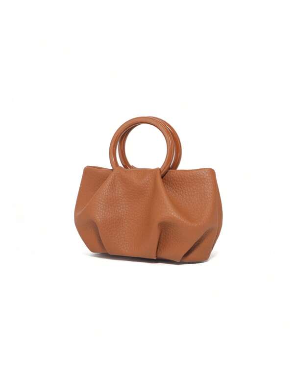 Fashionable Versatile Casual Minimalist Pleated Handbag