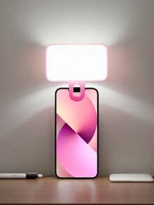 buguangdeng Luz LED recargable para selfies, lámpara portátil mini para iluminación de videollamadas, adecuada para selfies, transmisión en vivo, fotografía como regalo - Luz de relleno de tres colores - Ver 3