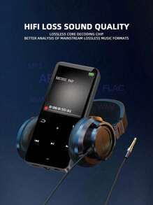 جهاز تشغيل MP3 سعة 32 جيجا بايت مع بلوتوث 5.2، جهاز موسيقى محمول مع مكبر صوت مدمج، للاستمتاع بالموسيقى الرقمية وكتب الصوت في أي وقت، يشمل المسجل والكتاب الإلكتروني، ويأتي مع سماعات