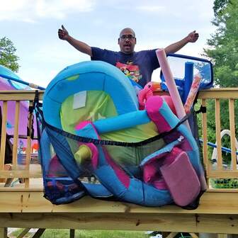 Large Capacity Hanging Swimming Pool Storage Net-1pc Efficiently Organize And Store Pool Accessories And Accessories, Beach Essentials, Beach Accessories, Pool Float