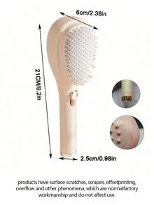 1pc Retractable Magic Comb For Scalp Cleaning Without Damaging Hair, Portable Hairdressing Massage Comb, Household Anti-Static Hair Comb, Hair Brush, Rotating Telescopic Comb, Hair Straightening Comb, Massage Comb, Gentle On Scalp, Easy Clean Magic Hairbrush, For Scalp Cleaning, Anti-Static, Volumizing Scalp Massage Brush, For Travel, Outdoor, Sport, Office, School, Hair Clips, Hair Accessories, Christmas, New Year, Valentine's Day.