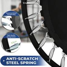 ADVWIN Trampoline Rebounder Max Load 200KG, Fitness Trampolines With Adjustable Foam Handle, Suitable For Adult Indoor/Outdoor Workout