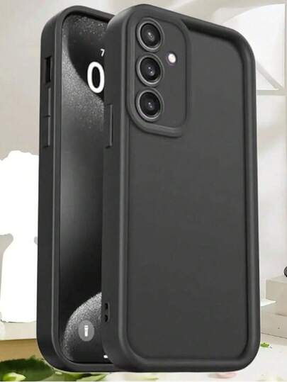 1 st. premium tjockt, fallskyddande, enfärgat skyddande telefonskal kompatibelt med 16/11/16Pro/16Plus/16ProMax/16E/15ProMax/13/14/12/XS/XR/7G/8P, Galaxy S25/S25Plus/S25Ultra/A16/A36/A26/A56/A50/A12/A32/A52/A72/A51/A21S/A13/A14/S24/S24Plus/S24Ultra, S22/A52/A53/A54/A55, 11/12Pro/12/12X/13Pro/14Pro/15Pro, Redmi 10/9/Note9/12C/Note11Pro/Note8Pro vattentät, stötsäker, reptålig